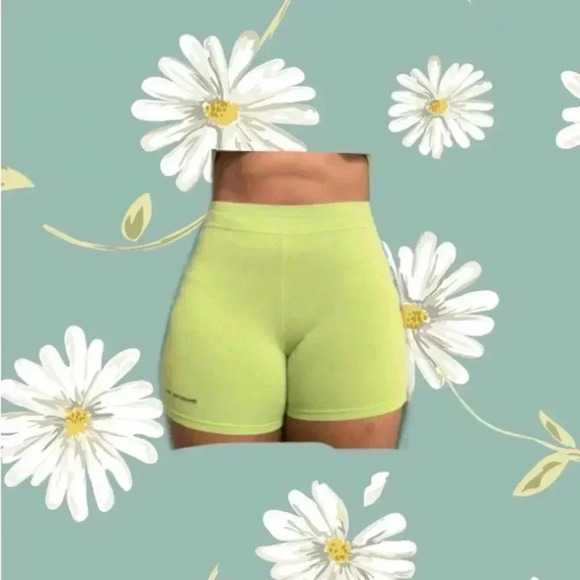 Lime Green Workout Shorts - Picture 1 of 2